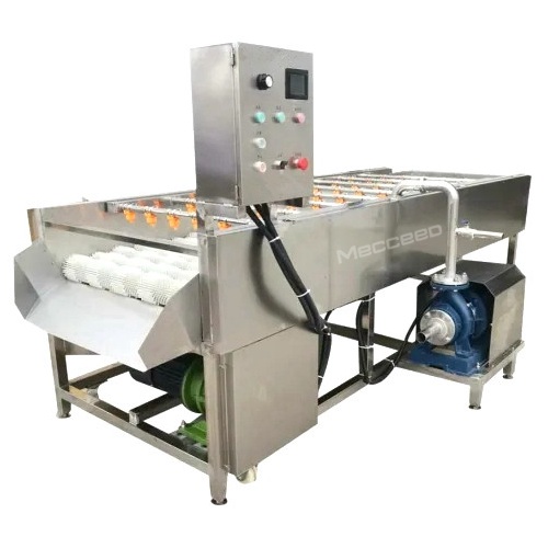 Parallel Brush Washer Used For Cleaning Aloe Leaves, Oyster, Scollop