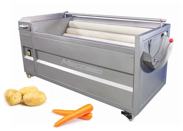 industrial brush potato washing machine