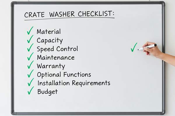 how to choose crate washer